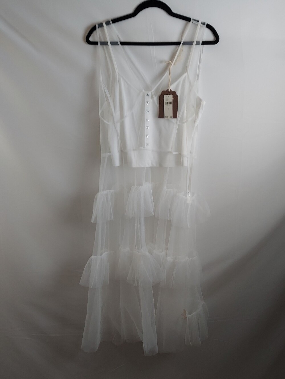 Anthropologi Forever That Girl , sheer maxi dress. sleeveless/brand new. #zara